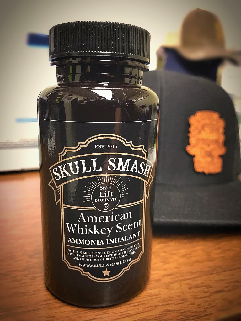 American Whiskey Skull Smash Ammonia Inhalant